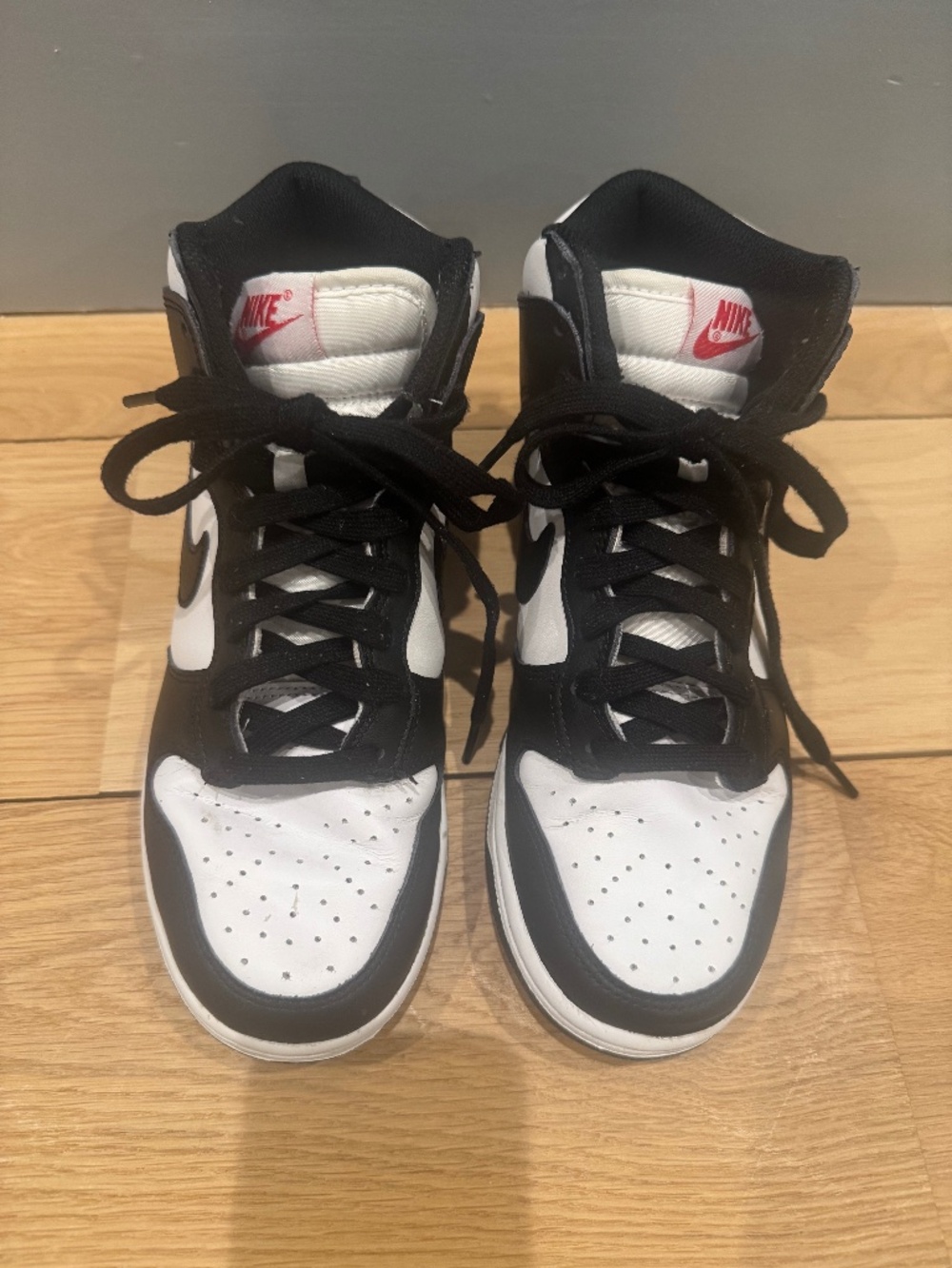 Nike dunk high top sneakers panda-Sz 7 W